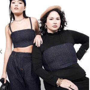 Wildfang Essential Denim 6-Way Corset